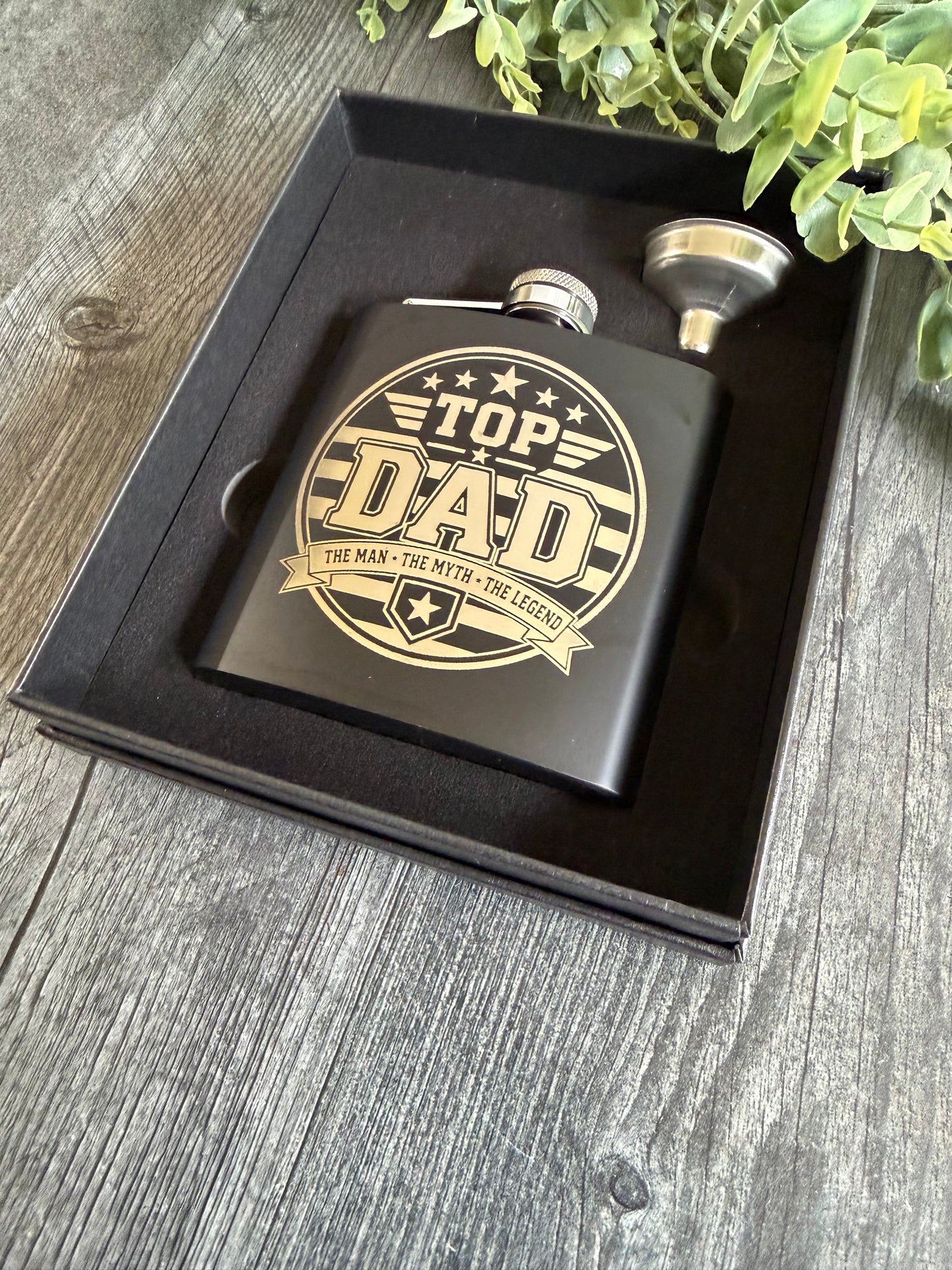 Top Dad 6oz. Flask Set