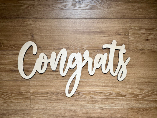 Congrats Backdrop Sign