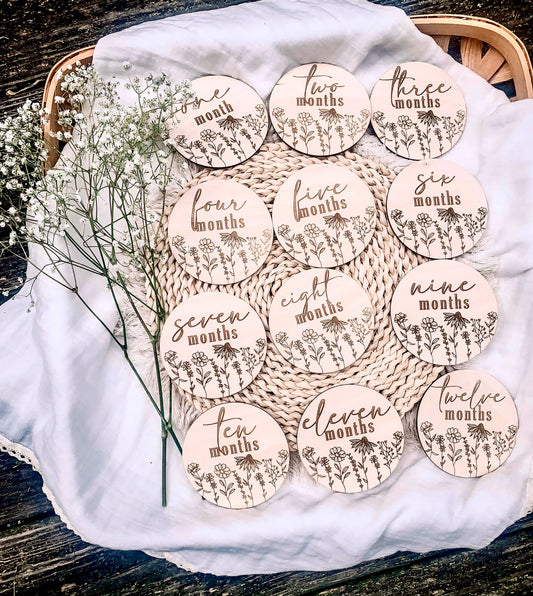 Wildflower Baby Milestones