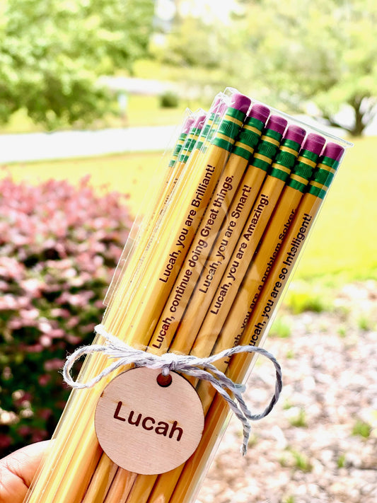 Packaged Ticonderoga Engraved Pencils
