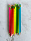 10 Neon colored Ticonderoga Pencils