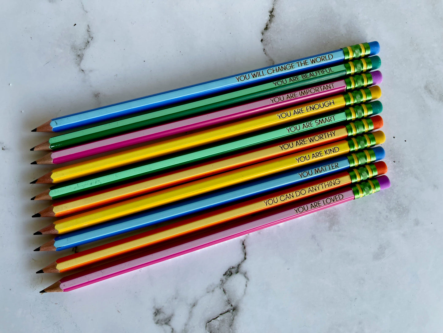 Pastel Ticonderoga Affirmation Pencils