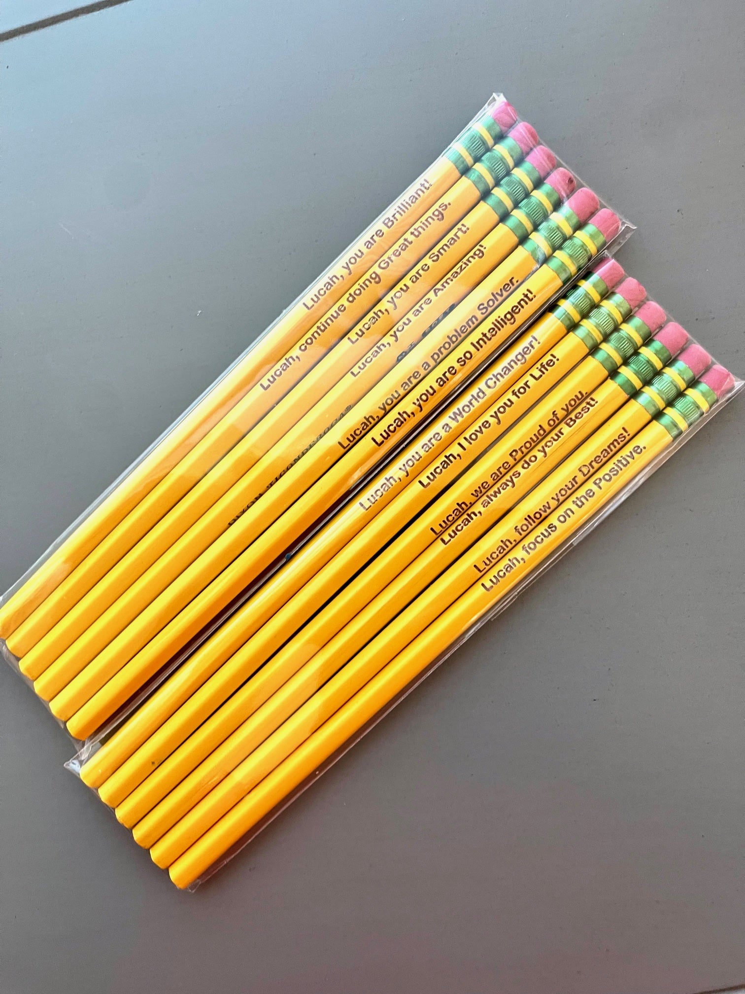Custom Engraved Ticonderoga Engraved Pencils